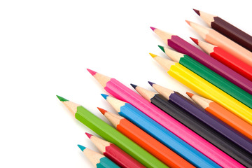 Colouring crayon pencils