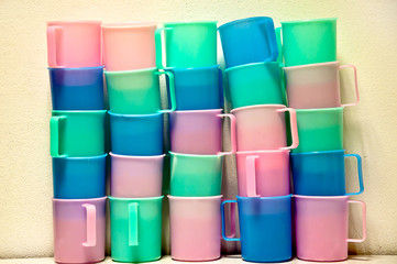 plastic cups