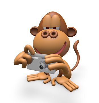 Digital camera and monkeys