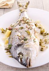 grilled sea bream