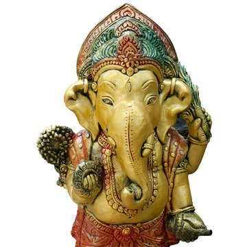 close up of ganesh god elephant god india