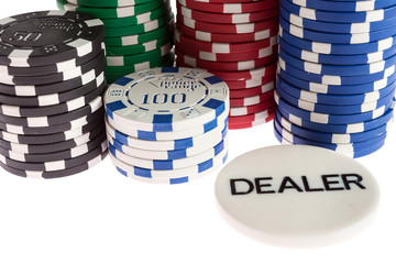 Fototapeta premium Casino and dealer chips