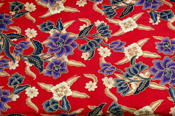 Indonesian fabric design details