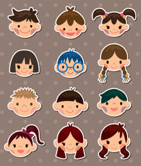 kid face stickers