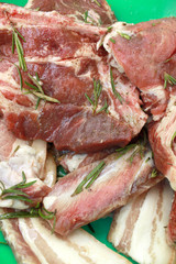 raw steaks