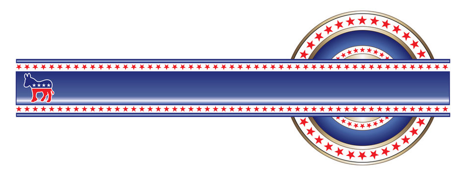 Political Label Democrat Banner