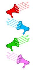 Color megaphone