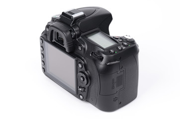 black digital camera - back