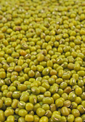 pile of green gram seeds