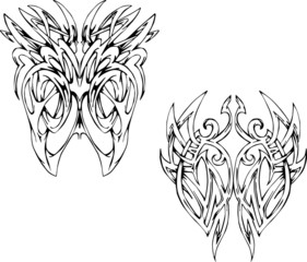 Symmetric bone-like vignettes