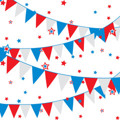 Obraz premium vector background with festive flags