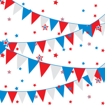 vector background with festive flags