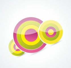 Abstract colorful circle background vector design illustration