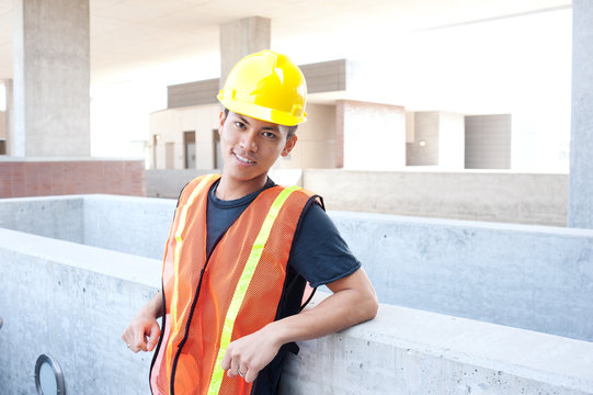 Young Asian Construction Worker