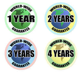 world-wide guarantee labels