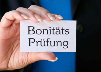 Bonitäts Prüfung