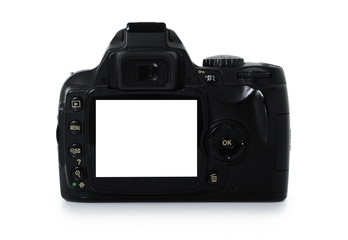 digital camera rear view. Empty space for your picture or text.