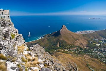 Wall murals South Africa Table Mountain cable car