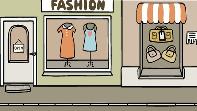 Einkaufsstra&szlig;e Animation