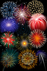 Naklejka premium Feuerwerk 3