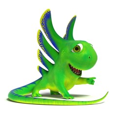 Lizard shows a finger