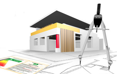 Architekt - Modernes Haus - Energieeffiziente Konstruktion