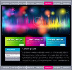 Fototapeta premium Elegant website template