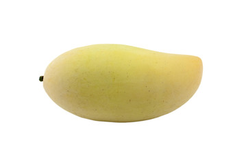 Ripe mango isolated on white
