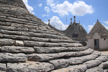Trulli in the city of Alberobello, Italy