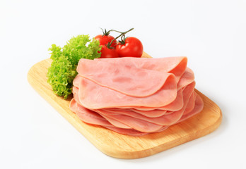 Thinly sliced ham