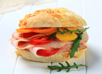 Bacon and pepper sandwich