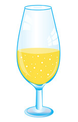 Drink in goblet