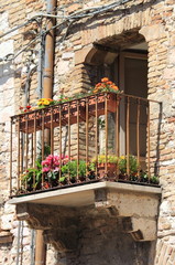Medieval balcony