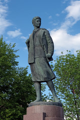 Monument to Zoya Kosmodemyanskaya in Tambov, Russia