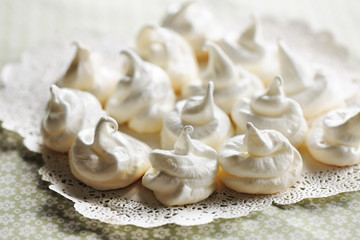 Fototapeta na wymiar Cream meringues
