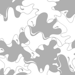 Seamless pattern with blots, abstract vector background.