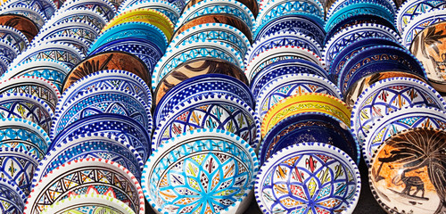 arabic colorful pottery