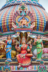 Naklejka premium Hindu temple in Singapore