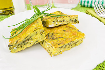 frittata with agretti