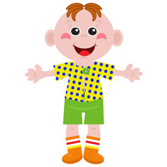 Funny little boy