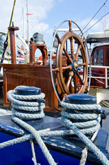 Schiff Steuerrad