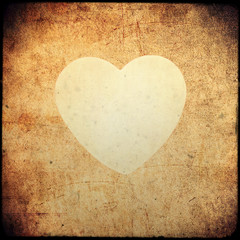 Old texture grunge with heart