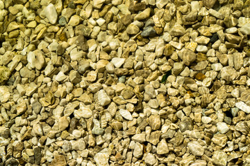 Texture of stones under water