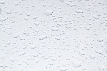 water drops on grey background