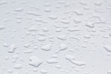 water drops on grey background