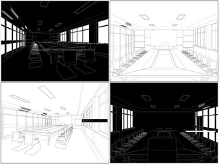 Meeting Conference Room Vector 05
