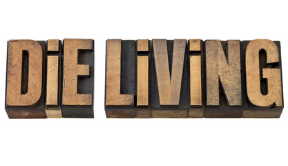 die living advice in wood type