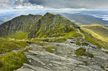 View south from the summit of Ben Lomond, Scotland