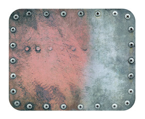 Rusty metal plate