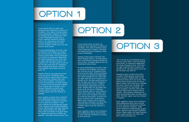 One two three four five - vector options background